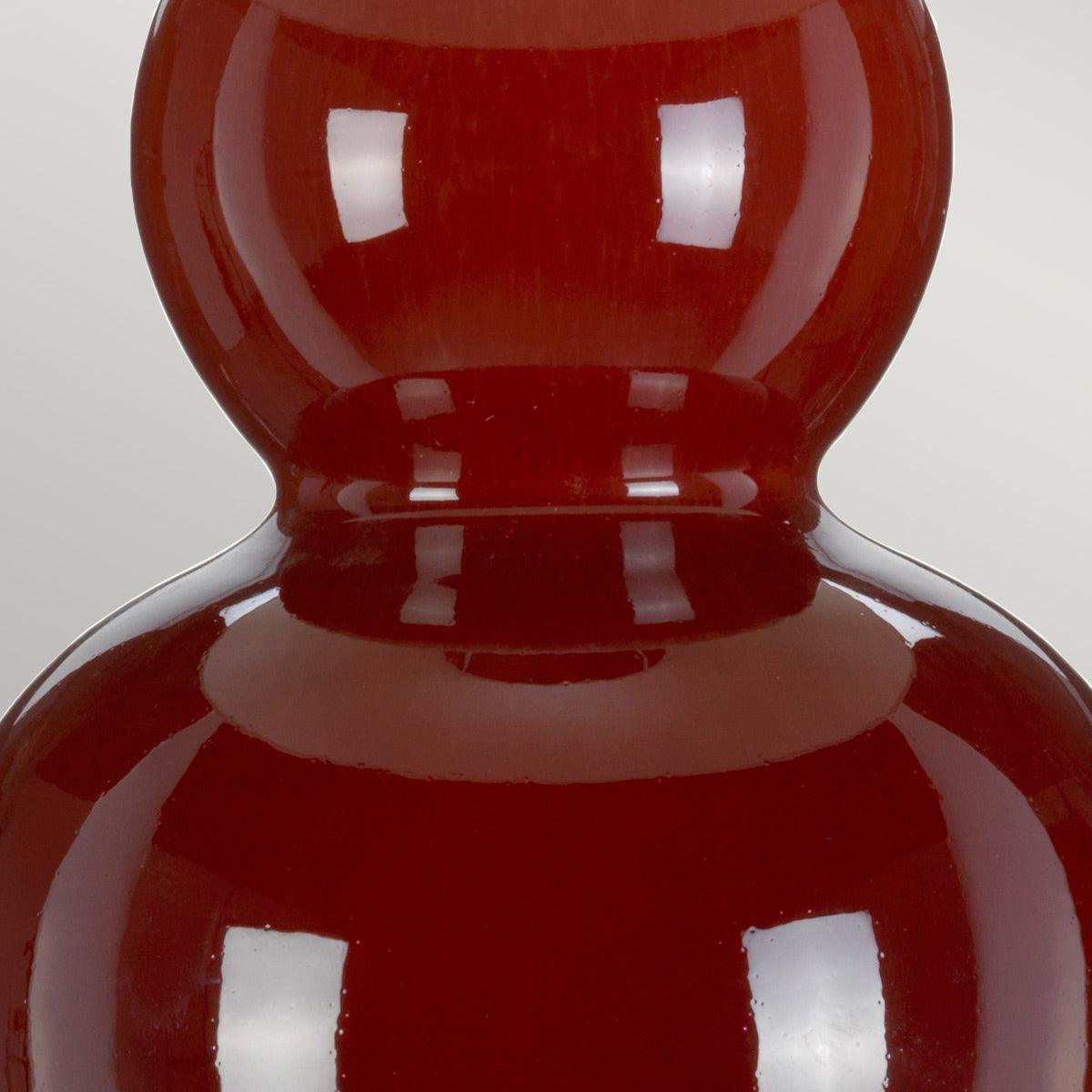 Elstead Lighting - DL-HARBIN-TL-OXB - Designer's Lightbox Table Lamp from the Harbin range. Harbin Gourd 1 Light Table Lamp with Tall Empire - Oxblood Product Code = DL-HARBIN-TL-OXB