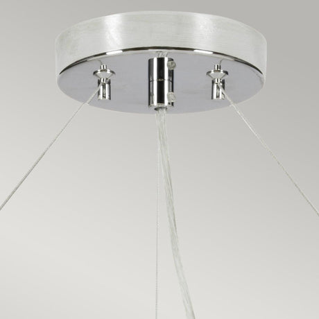 Elstead Lighting - DL-PEARCE30-7LT-IV-PC - Designer's Lightbox Pendant from the Pearce range. Pearce 30" Pendant with Polished Chrome Ceiling Pan Product Code = DL-PEARCE30-7LT-IV-PC