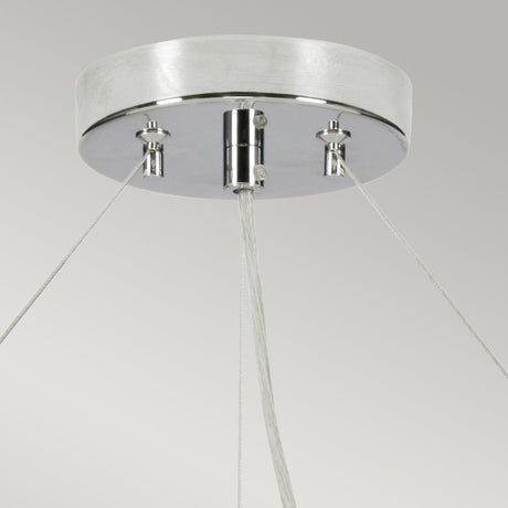 Elstead Lighting - DL-PEARCE34-7LT-IV-PC - Designer's Lightbox Pendant from the Pearce range. Pearce 34" Pendant with Polished Chrome Ceiling Pan Product Code = DL-PEARCE34-7LT-IV-PC