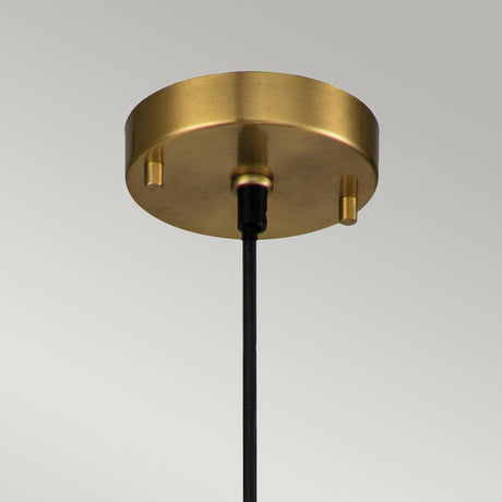 Elstead Lighting - ETOILE-P-M-AB - Elstead Lighting Pendant from the Etoile range. Etoile 1lt Medium Pendant - Aged Brass and Gold Leaf Product Code = ETOILE-P-M-AB