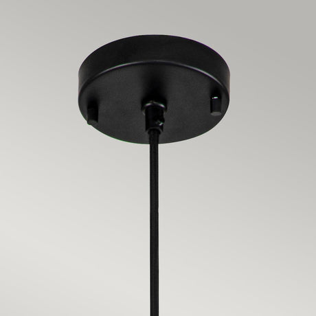 Elstead Lighting - ETOILE-P-M-MB - Elstead Lighting Pendant from the Etoile range. Etoile 1lt Medium Pendant - Matte Black and Gold Leaf Product Code = ETOILE-P-M-MB