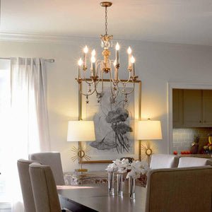 Elstead Lighting - FB-MIGNON8 - Flambeau Chandelier from the Mignon range. Mignon 8 Light Chandelier Product Code = FB-MIGNON8