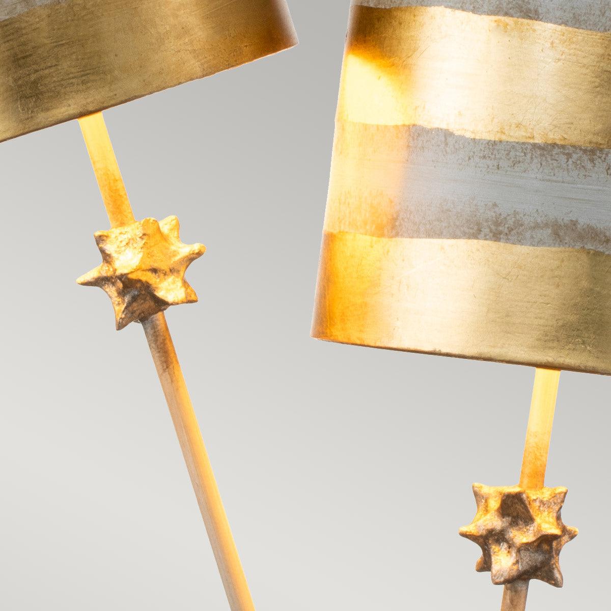 Elstead Lighting - FB-NETTLELUX-G-TL - Flambeau Table Lamp from the Nettle Luxe range. Nettle Luxe 2 Light Table Lamp - Gold Product Code = FB-NETTLELUX-G-TL