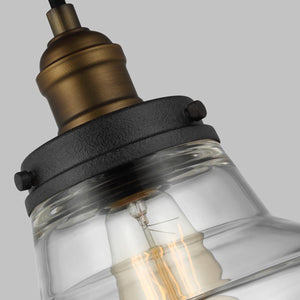 Elstead Lighting - FE-BASKIN-P-A-BR - Feiss Pendant from the Baskin range. Baskin 1 Light Pendant Product Code = FE-BASKIN-P-A-BR