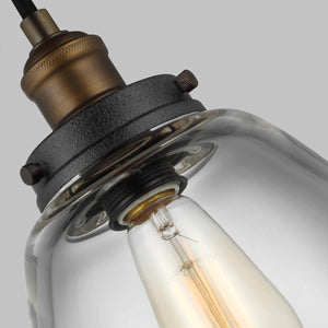 Elstead Lighting - FE-BASKIN-P-B-BR - Feiss Pendant from the Baskin range. Baskin 1 Light Pendant Product Code = FE-BASKIN-P-B-BR