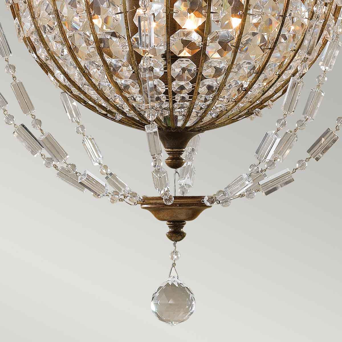 Elstead Lighting - FE-BELLINI3 - Feiss Chandelier from the Bellini range. Bellini 3 Light Chandelier Product Code = FE-BELLINI3