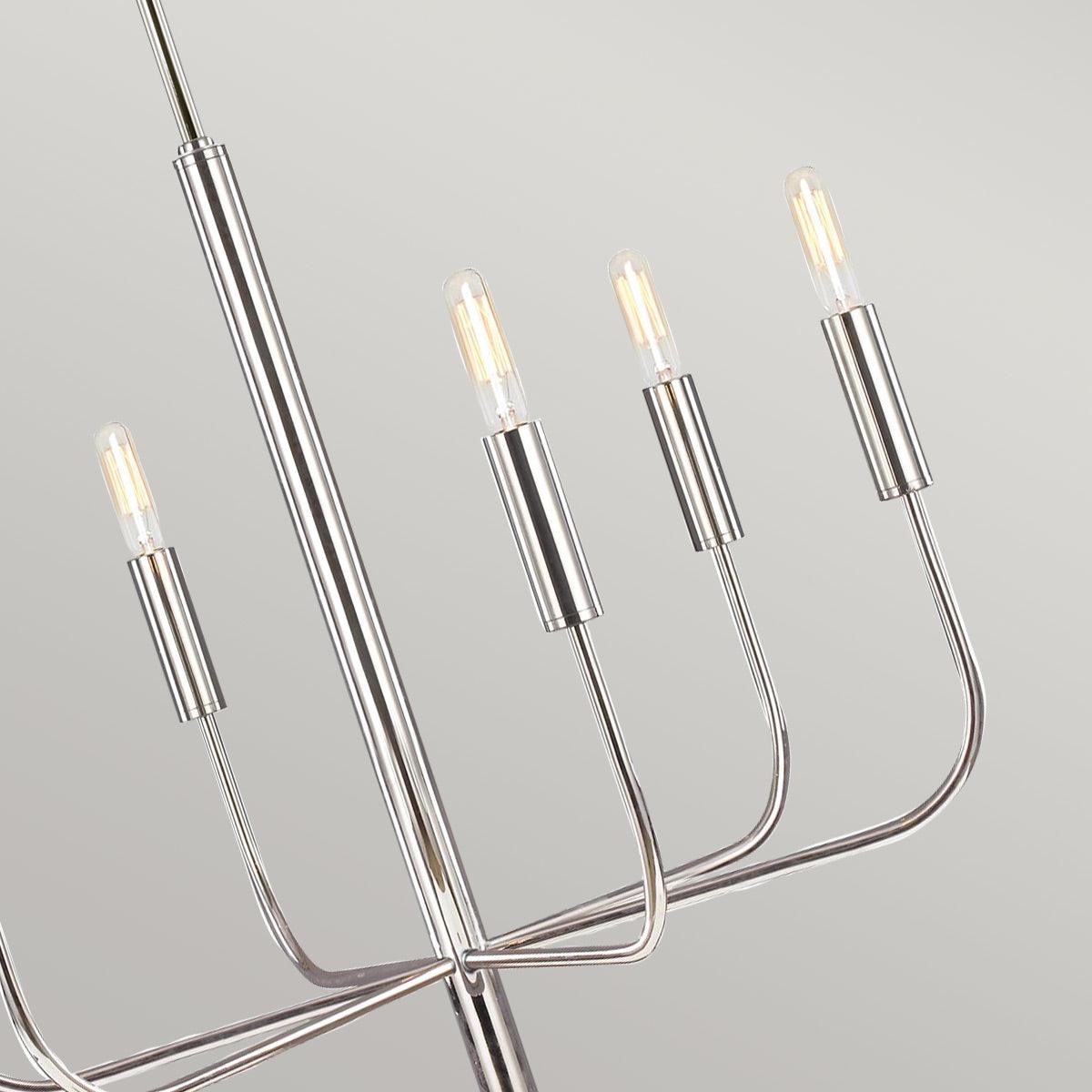 Elstead Lighting - FE-BRIANNA6-PN - Feiss Chandelier from the Brianna range. Brianna 6 lt Chandelier Product Code = FE-BRIANNA6-PN