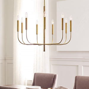 Elstead Lighting - FE-BRIANNA9-BB - Feiss Chandelier from the Brianna range. Brianna 9 Light Chandelier Product Code = FE-BRIANNA9-BB