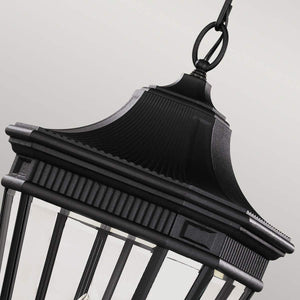 Elstead Lighting - FE-COTSLN8-L-BK - Feiss Outdoor Hanging from the Cotswold Lane range. Cotswold Lane 3 Light Large Chain Lantern Product Code = FE-COTSLN8-L-BK