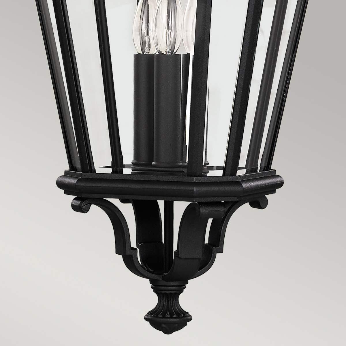 Elstead Lighting - FE-COTSLN8-L-BK - Feiss Outdoor Hanging from the Cotswold Lane range. Cotswold Lane 3 Light Large Chain Lantern Product Code = FE-COTSLN8-L-BK