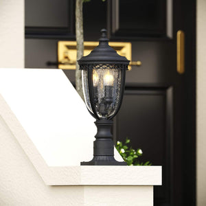 Elstead Lighting - FE-EB3-M-BLK - Feiss Pedestal Lantern from the English Bridle range. English Bridle 3 Light Medium Pedestal Product Code = FE-EB3-M-BLK