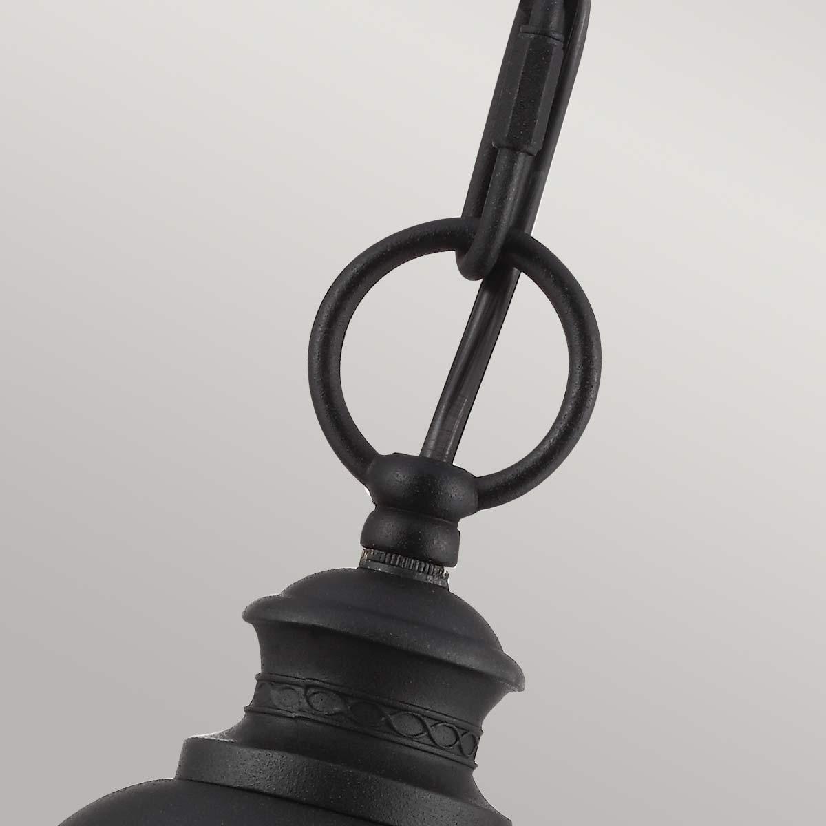 Elstead Lighting - FE-EB8-L-BLK - Feiss Outdoor Hanging from the English Bridle range. English Bridle 3 Light Large Chain Lantern Product Code = FE-EB8-L-BLK