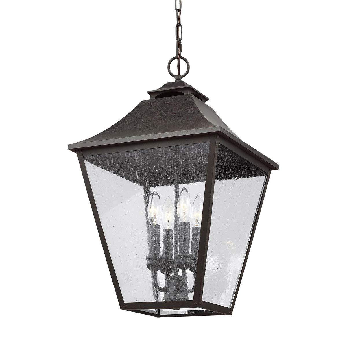 Elstead Lighting - FE-GALENA8-XL-SBL - Feiss Outdoor Hanging from the Galena range. Galena 4 Light Chain Lantern Product Code = FE-GALENA8-XL-SBL