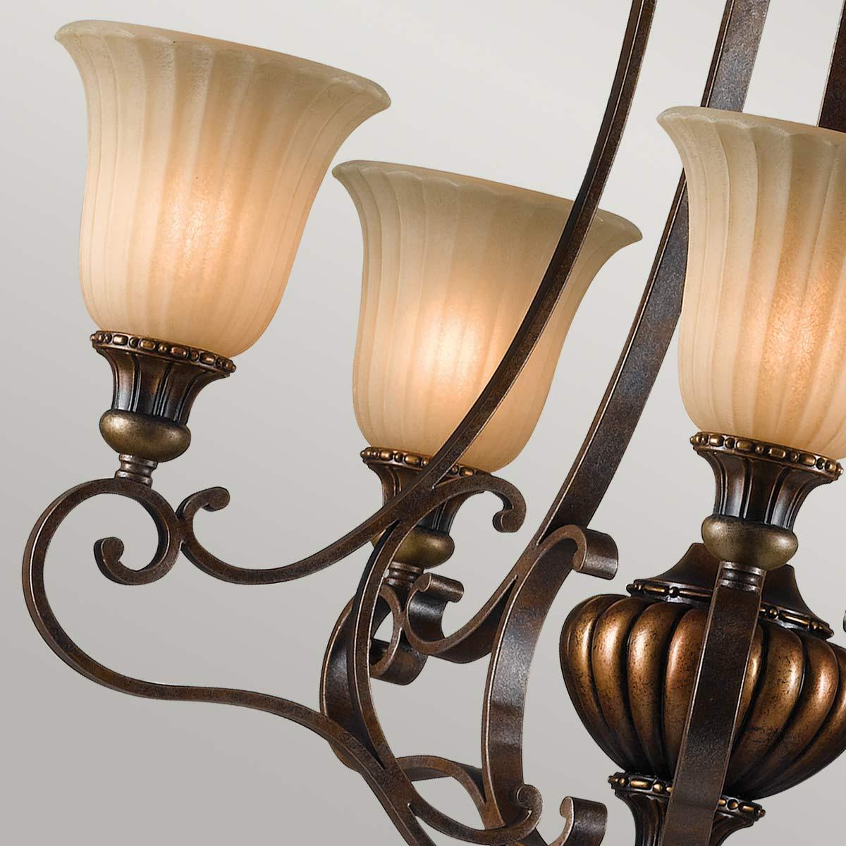 Elstead Lighting - FE-KELHAM-HALL5-UPLT - Feiss Chandelier from the Kelham Hall range. Kelham Hall 5 Light Up Light Chandelier Product Code = FE-KELHAM-HALL5-UPLT