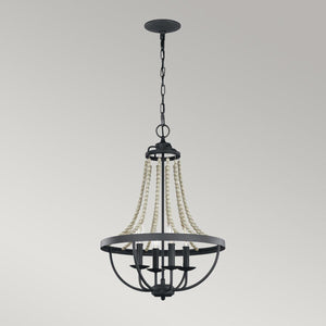 Elstead Lighting - FE-NORI4-DWZ - Feiss Chandelier from the Nori range. Nori 4 Light Chandelier Product Code = FE-NORI4-DWZ