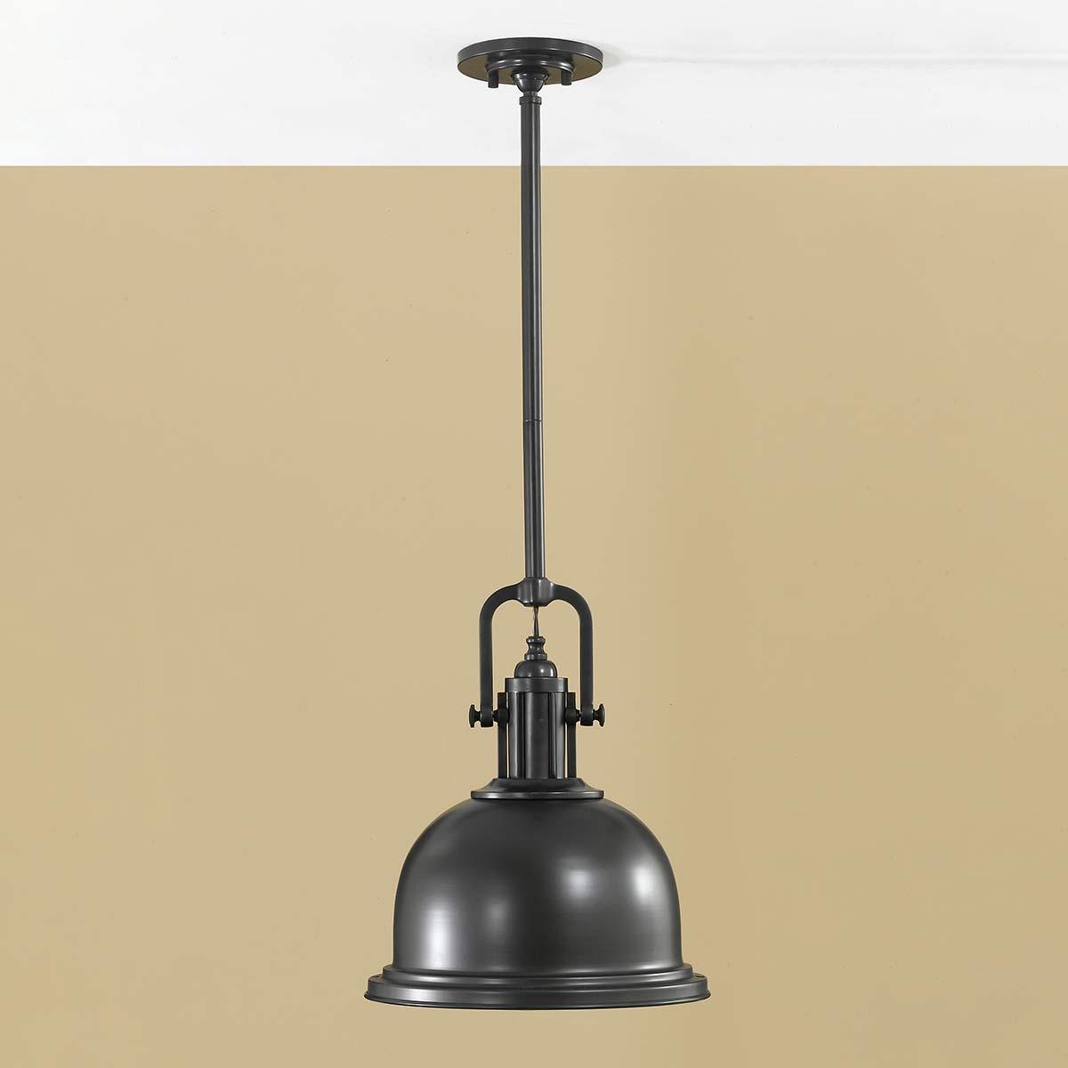 Elstead Lighting - FE-PARKER-P-M-DB - Feiss Pendant from the Parker Place range. Feiss Parker 1Lt Pendant Light Product Code = FE-PARKER-P-M-DB