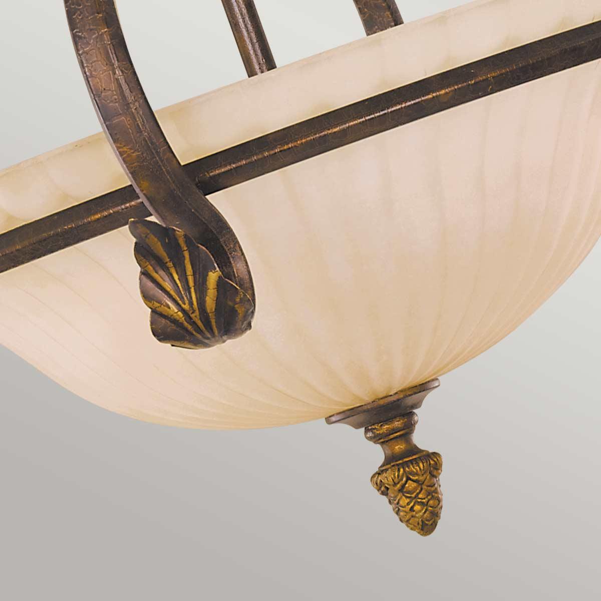 Elstead Lighting - FE-SONOMAVALLEY-SF - Feiss Ceiling Semi-Flush from the Sonoma Valley range. Sonoma Valley 3 Light Semi-Flush Product Code = FE-SONOMAVALLEY-SF