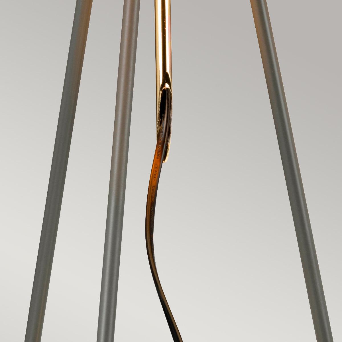 Elstead Lighting - FERRARA-TL-GPG - Elstead Lighting Table Lamp from the Ferrara range. Ferrara Table Lamp - Grey and Polished Gold Product Code = FERRARA-TL-GPG