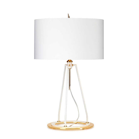 Elstead Lighting - FERRARA-TL-WPG - Elstead Lighting Table Lamp from the Ferrara range. Ferrara Table Lamp - White and Polished Gold Product Code = FERRARA-TL-WPG