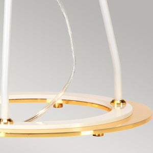 Elstead Lighting - FERRARA-TL-WPG - Elstead Lighting Table Lamp from the Ferrara range. Ferrara Table Lamp - White and Polished Gold Product Code = FERRARA-TL-WPG