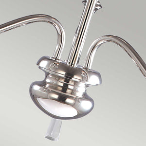 Elstead Lighting - FP3-POL-NICKEL - Elstead Lighting Chandelier from the Finsbury Park range. Finsbury Park 3 Light Chandelier Product Code = FP3-POL-NICKEL