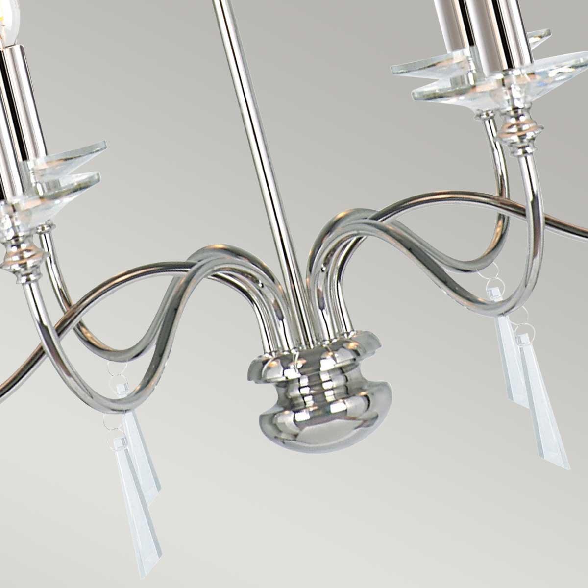 Elstead Lighting - FP6-POL-NICKEL - Elstead Lighting Chandelier from the Finsbury Park range. Finsbury Park 6 Light Chandelier Product Code = FP6-POL-NICKEL