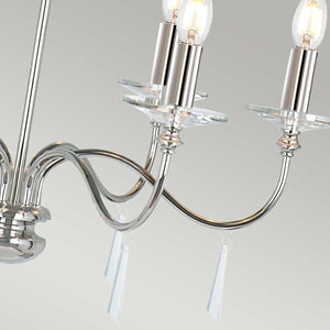 Elstead Lighting - FP6-POL-NICKEL - Elstead Lighting Chandelier from the Finsbury Park range. Finsbury Park 6 Light Chandelier Product Code = FP6-POL-NICKEL