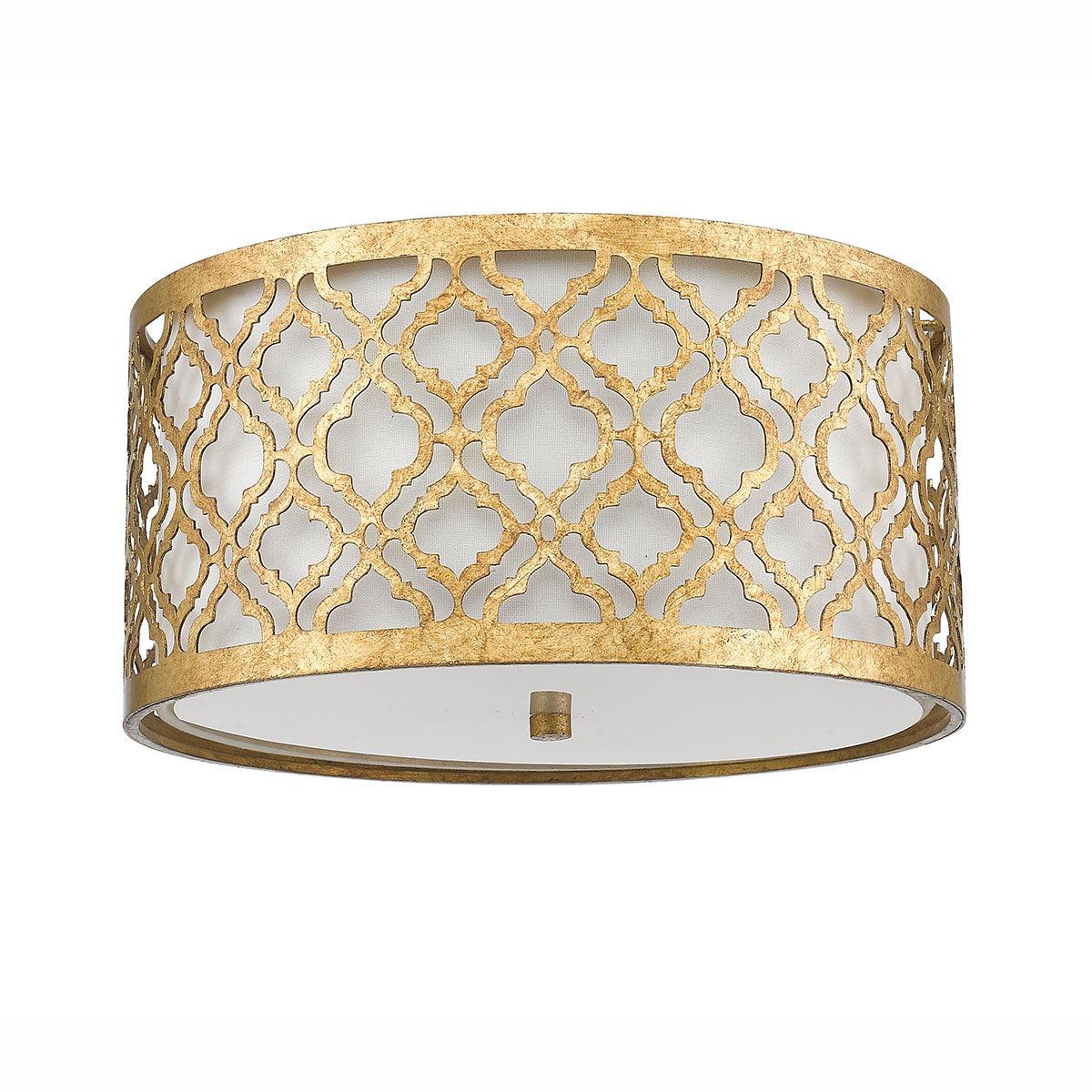 Elstead Lighting - GN-ARABELLA-F - Gilded Nola Ceiling Flush from the Arabella range. Arabella 2 Light Flush Product Code = GN-ARABELLA-F