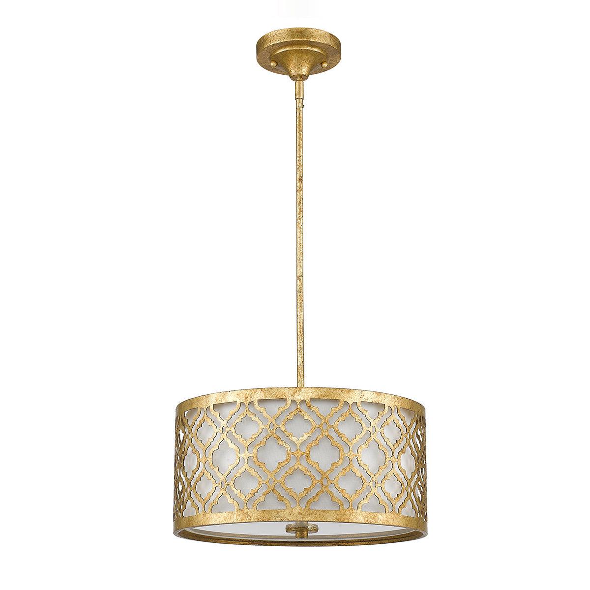 Elstead Lighting - GN-ARABELLA-P-M - Gilded Nola Pendant from the Arabella range. Arabella 2 Light Duo-Mount Medium Pendant Product Code = GN-ARABELLA-P-M