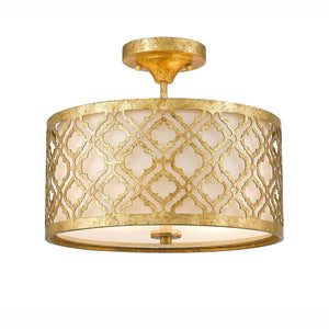 Elstead Lighting - GN-ARABELLA-P-M - Gilded Nola Pendant from the Arabella range. Arabella 2 Light Duo-Mount Medium Pendant Product Code = GN-ARABELLA-P-M