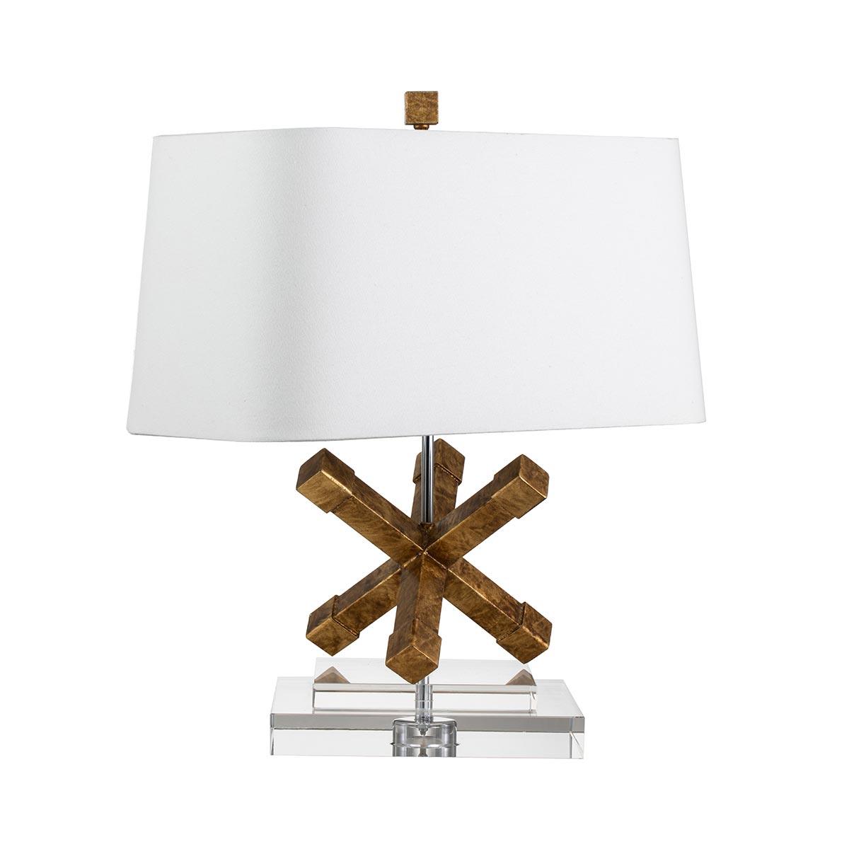 Elstead Lighting - GN-JACKSON-SQUARE-TL - Gilded Nola Table Lamp from the Jackson Square range. Jackson Square 1 Light Table Lamp Product Code = GN-JACKSON-SQUARE-TL