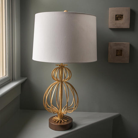 Elstead Lighting - GN-LAFITTE-TL-GD - Gilded Nola Table Lamp from the Lafitte range. Lafitte 1 Light Table Lamp - Distressed Gold Product Code = GN-LAFITTE-TL-GD