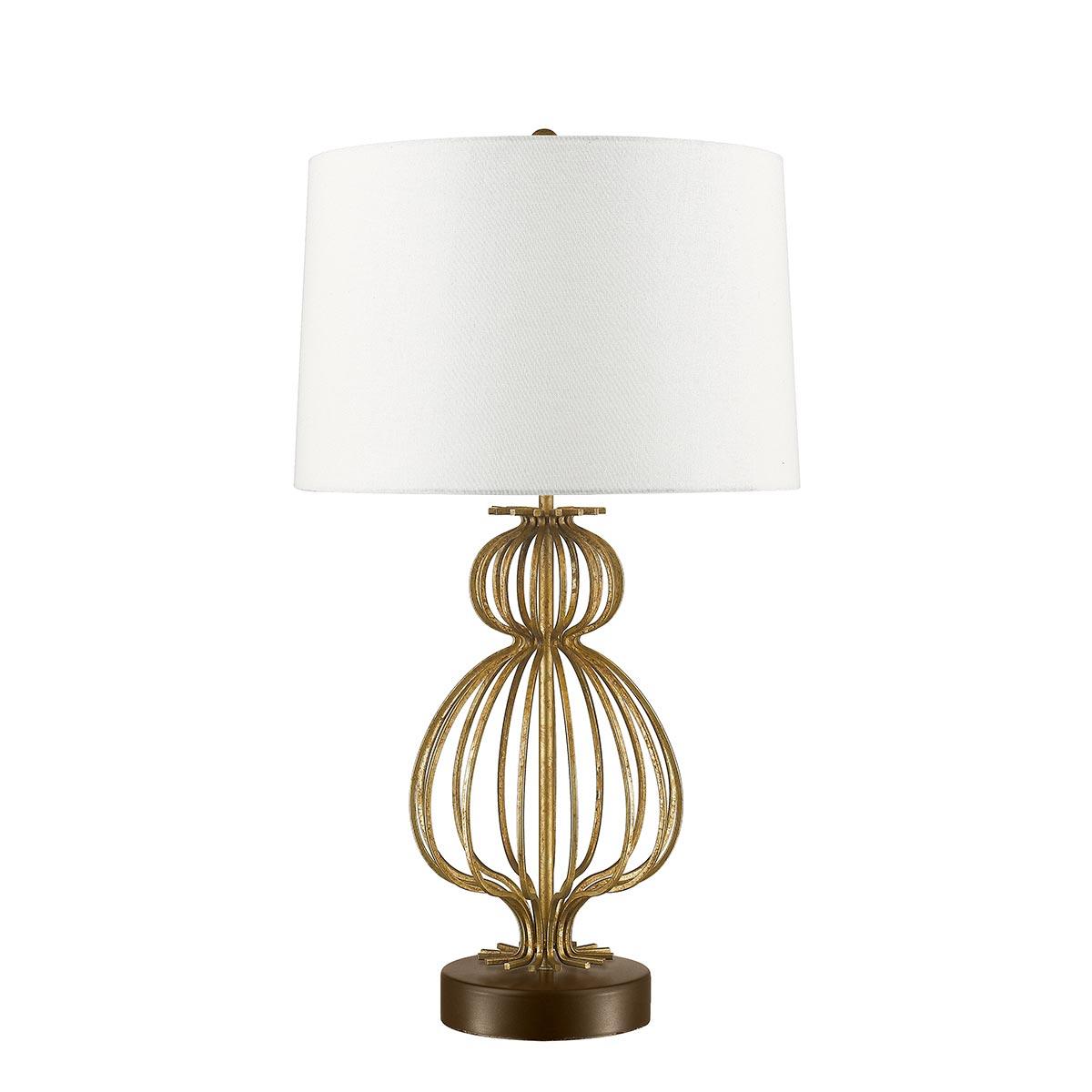 Elstead Lighting - GN-LAFITTE-TL-GD - Gilded Nola Table Lamp from the Lafitte range. Lafitte 1 Light Table Lamp - Distressed Gold Product Code = GN-LAFITTE-TL-GD