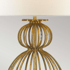 Elstead Lighting - GN-LAFITTE-TL-GD - Gilded Nola Table Lamp from the Lafitte range. Lafitte 1 Light Table Lamp - Distressed Gold Product Code = GN-LAFITTE-TL-GD