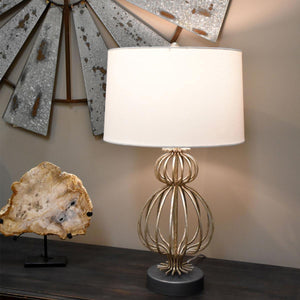 Elstead Lighting - GN-LAFITTE-TL-SV - Gilded Nola Table Lamp from the Lafitte range. Lafitte 1 Light Table Lamp - Distressed Silver Product Code = GN-LAFITTE-TL-SV