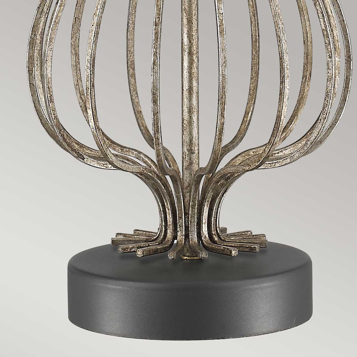 Elstead Lighting - GN-LAFITTE-TL-SV - Gilded Nola Table Lamp from the Lafitte range. Lafitte 1 Light Table Lamp - Distressed Silver Product Code = GN-LAFITTE-TL-SV