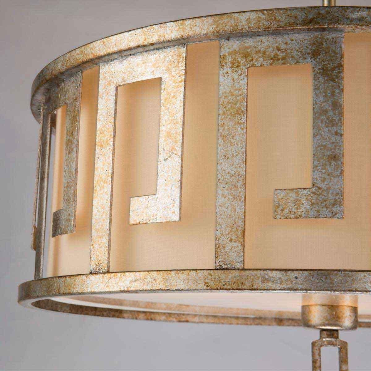 Elstead Lighting - GN-LEMURIA-P-L - Gilded Nola Pendant from the Lemuria range. Lemuria 3 Light Duo-Mount Large Pendant Product Code = GN-LEMURIA-P-L