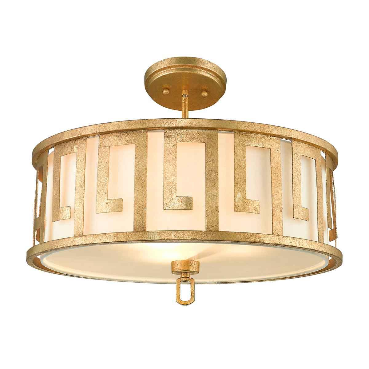 Elstead Lighting - GN-LEMURIA-P-L - Gilded Nola Pendant from the Lemuria range. Lemuria 3 Light Duo-Mount Large Pendant Product Code = GN-LEMURIA-P-L