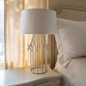 Elstead Lighting - GN-STELLA-TL-SV - Gilded Nola Table Lamp from the Stella range. Stella 1 Light Table Lamp - Distressed Silver Product Code = GN-STELLA-TL-SV