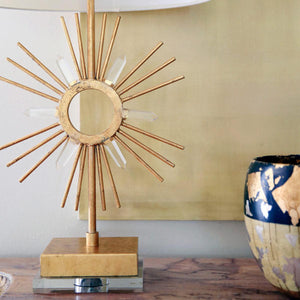 Elstead Lighting - GN-SUN-KING-TL - Gilded Nola Table Lamp from the Sun King range. Sun King 1 Light Table Lamp Product Code = GN-SUN-KING-TL