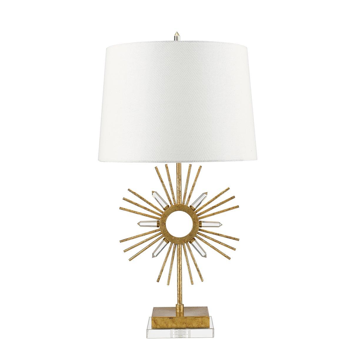 Elstead Lighting - GN-SUN-KING-TL - Gilded Nola Table Lamp from the Sun King range. Sun King 1 Light Table Lamp Product Code = GN-SUN-KING-TL