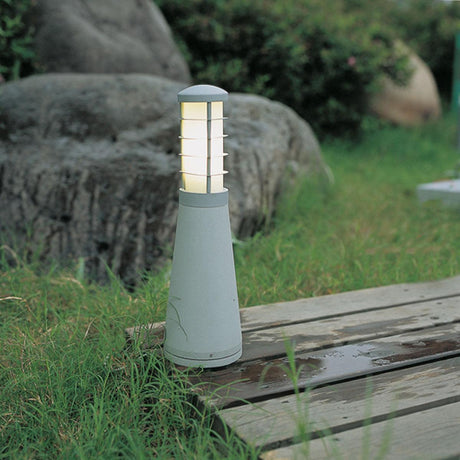 Elstead Lighting - GZ-BETA5 - Garden Zone Bollard from the Beta range. Beta Aluminium 4-Ring Bollard - Silver Product Code = GZ-BETA5