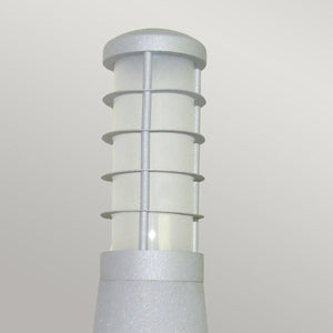 Elstead Lighting - GZ-BETA5 - Garden Zone Bollard from the Beta range. Beta Aluminium 4-Ring Bollard - Silver Product Code = GZ-BETA5