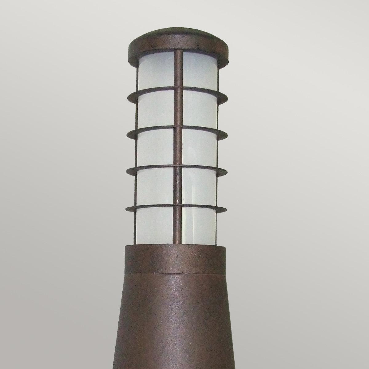 Elstead Lighting - GZ-BETA6 - Garden Zone Bollard from the Beta range. Beta Aluminium 4-Ring Bollard - Iron Product Code = GZ-BETA6