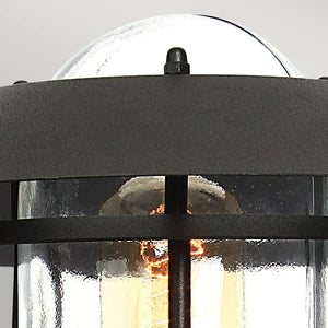 Elstead Lighting - HELSINGOR-PIR-PED-BK - Pedestal Lantern