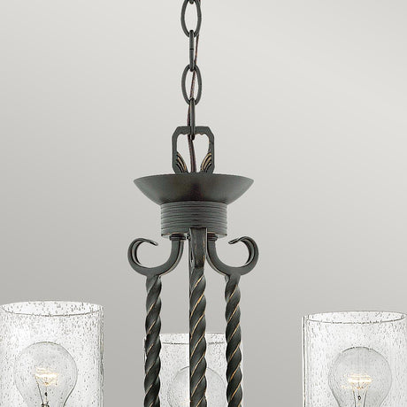 Elstead Lighting - HK-CASA3 - Hinkley Chandelier from the Casa range. Casa 3 Light Chandelier Product Code = HK-CASA3