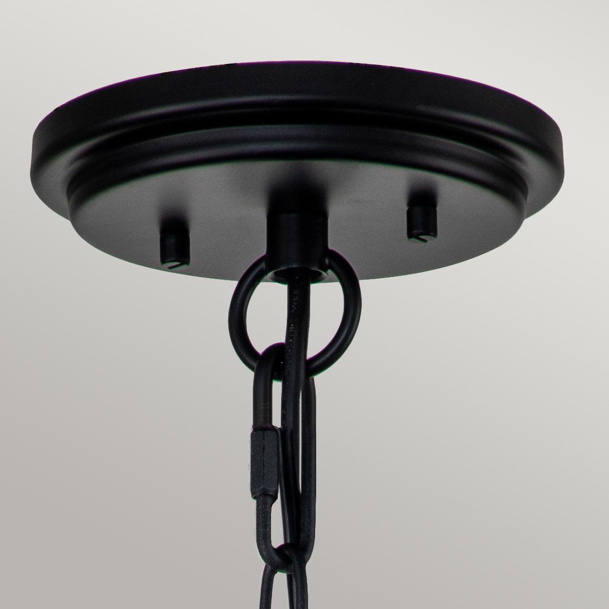 Elstead Lighting - HK-HUNTERSFIELD8-S-BK - Hinkley Outdoor Hanging from the Huntersfield range. Huntersfield 1 Light Small Chain Lantern Product Code = HK-HUNTERSFIELD8-S-BK