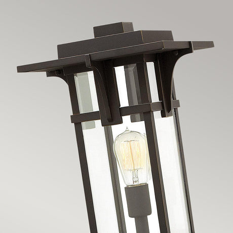 Elstead Lighting - HK-MANHATTAN3-M - Hinkley Pedestal Lantern from the Manhattan range. Manhattan 1 Light Pedestal Product Code = HK-MANHATTAN3-M