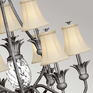 Elstead Lighting - HK-PLANT10-PL - Hinkley Chandelier from the Plantation range. Plantation 10 Light Chandelier Product Code = HK-PLANT10-PL