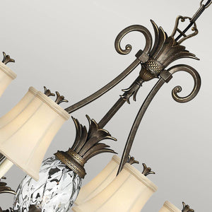 Elstead Lighting - HK-PLANT7-PZ - Hinkley Chandelier from the Plantation range. Plantation 7 Light Chandelier Product Code = HK-PLANT7-PZ